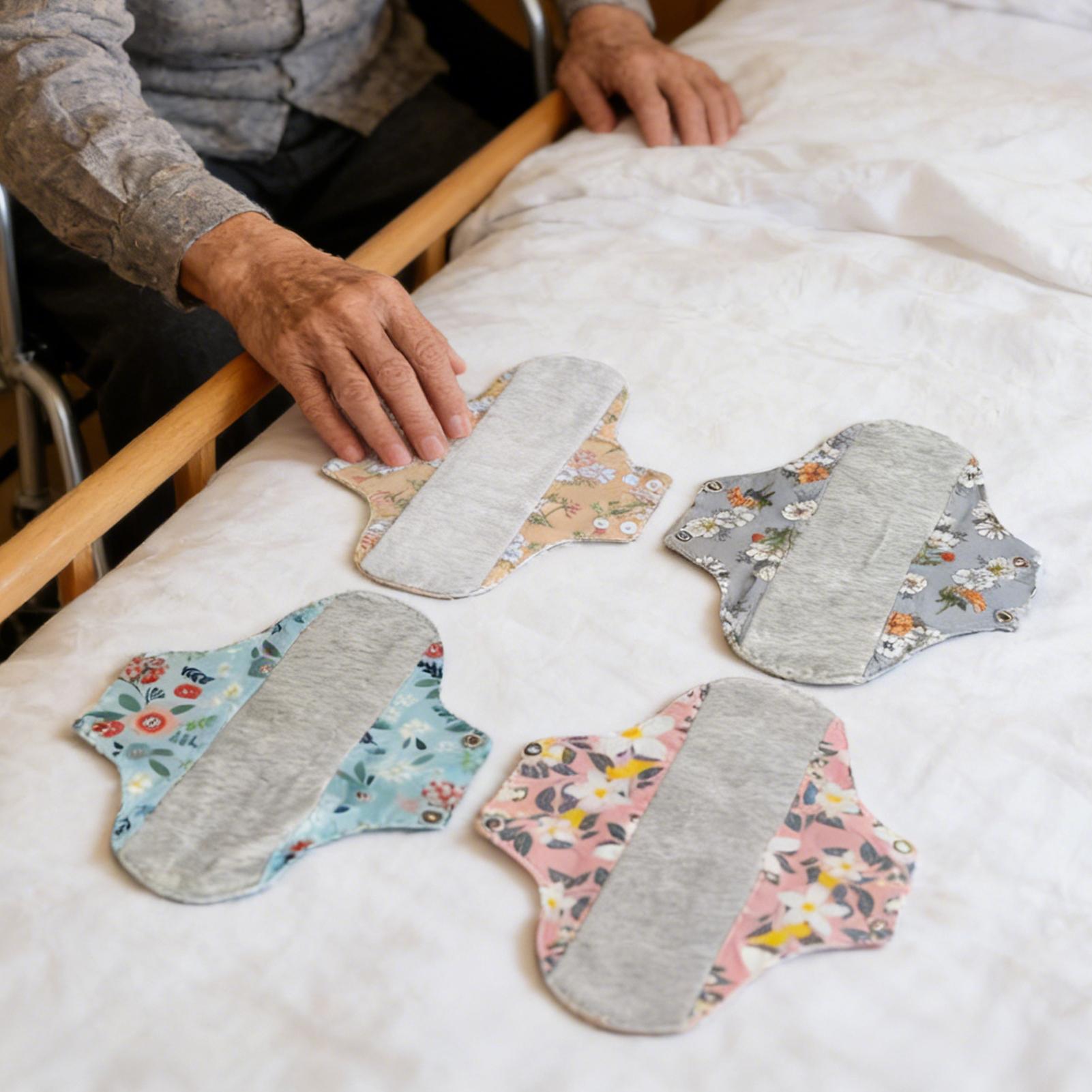 Cloth Pad Reusable - Assorbenti Igienici Riutilizzabili 4 Pezzi, Assorbenti